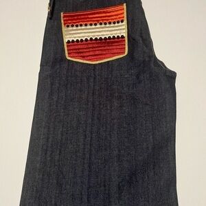 NWT LRG x Prohibit Mens Jeans Jorts Y2K Samurai Armor Pocket Denim Size 40x15🔥🔥